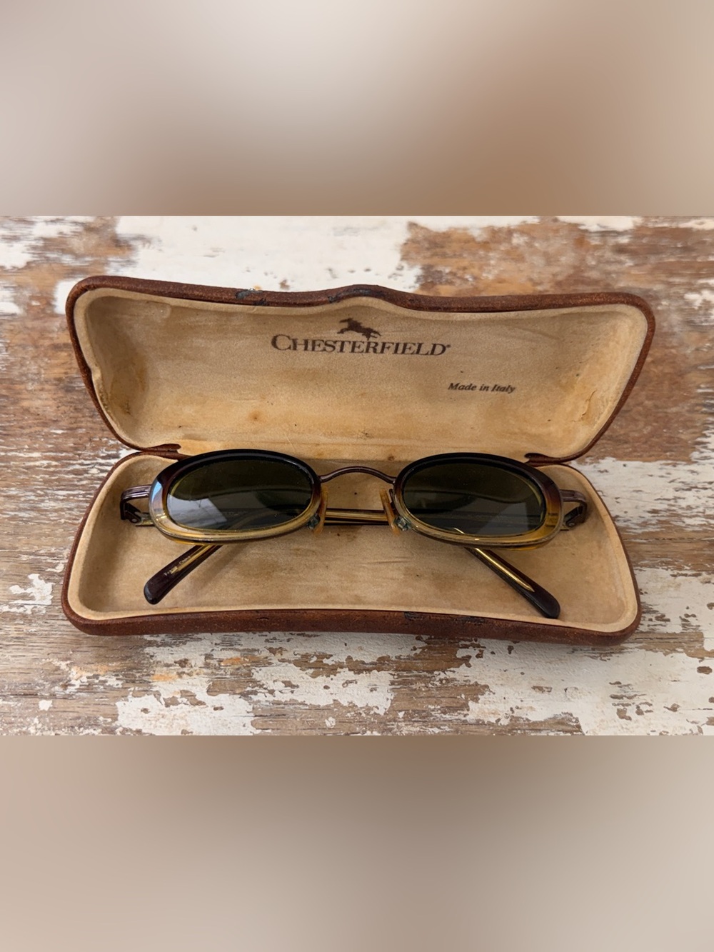 Vintage Retro Prescription Chesterfield Sunglasses with Case